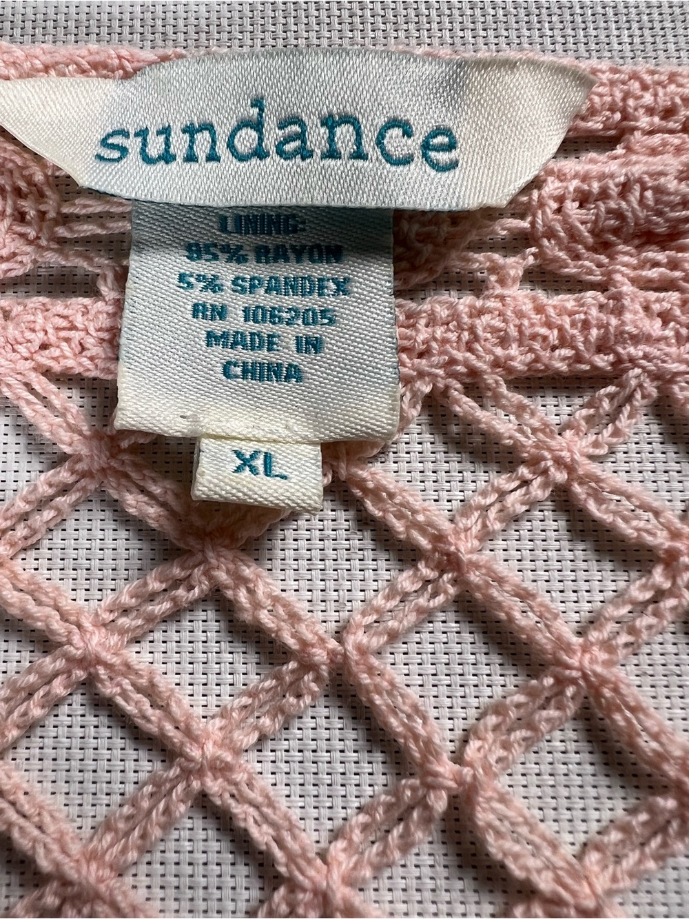 Sundance Crochet Lace Pullover Oversized Top Size XL - Picture 16 of 16